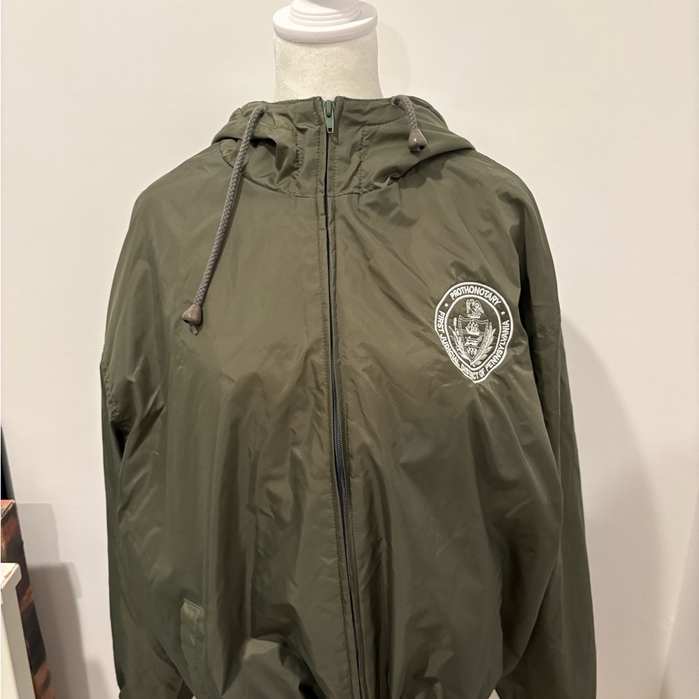 Men's Olive Green Hooded Jacket